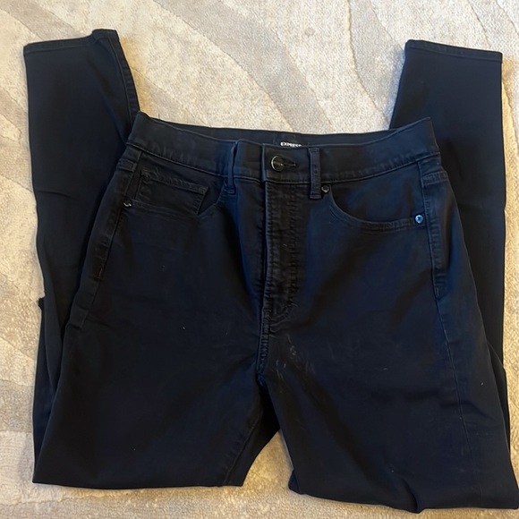 Express skinny black distressed jeans - Picture 4 of 7